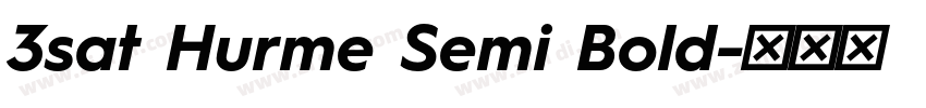 3sat Hurme Semi Bold字体转换